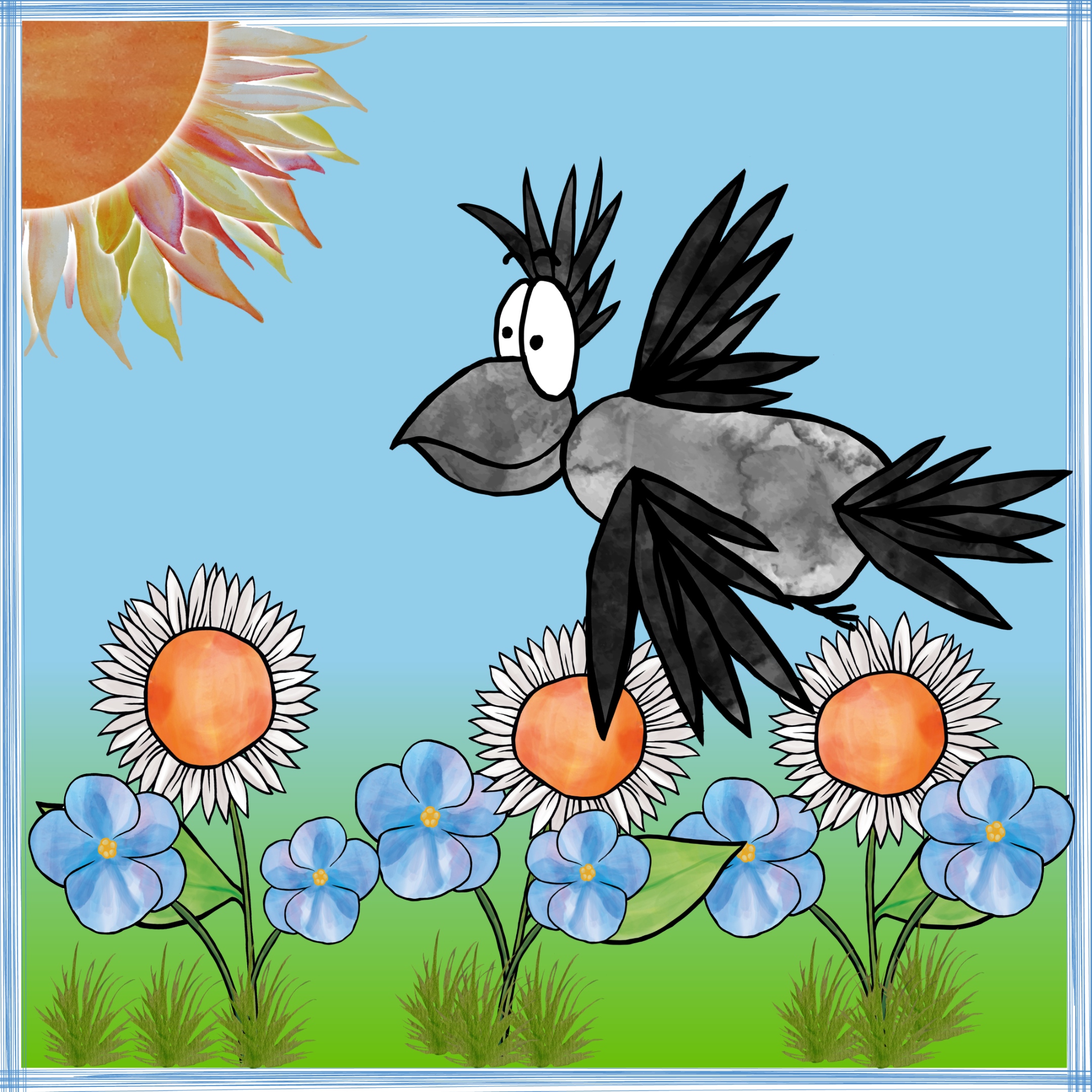 SSK-Krähe-Bearbeitung-Frühling